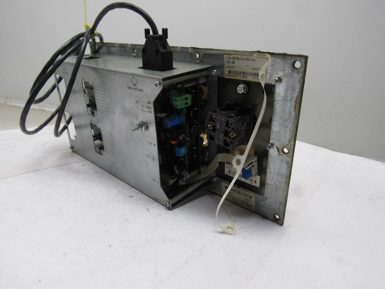 Indramat FWA-BTM3/4-003-16 VRS-NN BTM04.1-NA-TA-TA-RB-2FF-FW Operator Interface