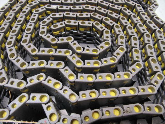 Rexnord DTS 8508 6.30" (4-1/2" Desc) Wide Flat Top Conveyor Chain Blade Edge 10'