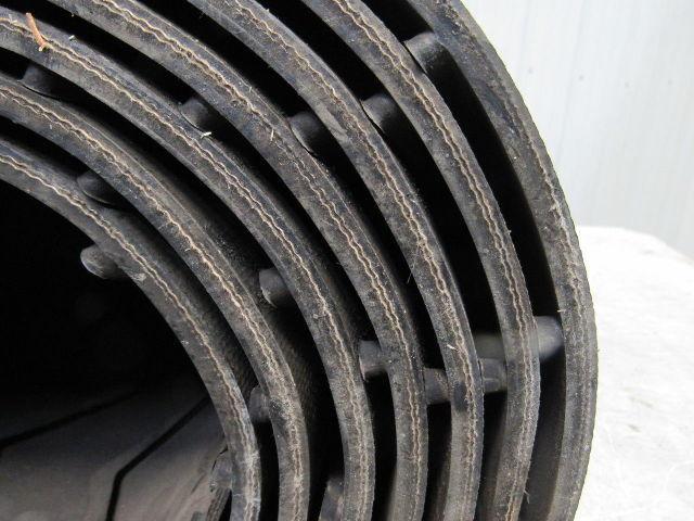 2 Ply Molded Rubber Closed Chevron Conveyor Belt 36" x 20'x 5/16"
