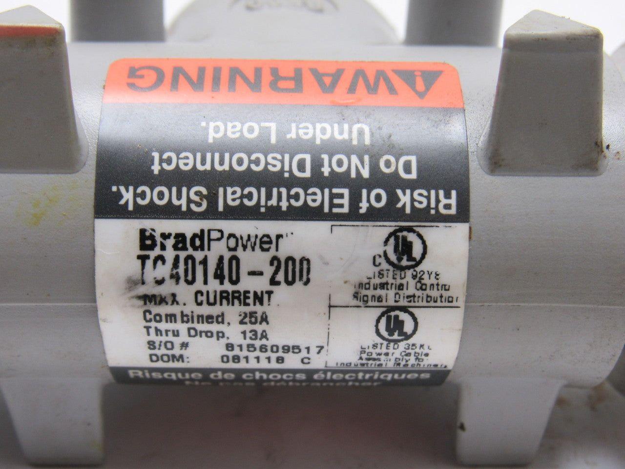BradPower TC40140-200 Woodhead Quick Change Tee Connector