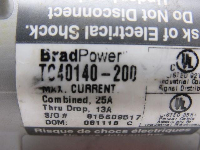 BradPower TC40140-200 Woodhead Quick Change Tee Connector