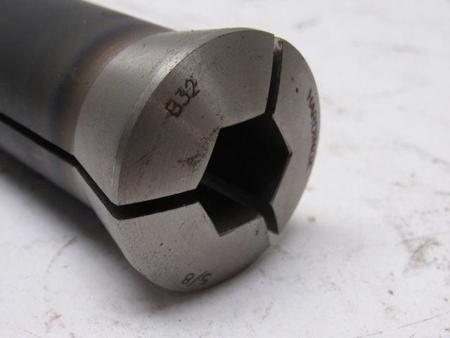 Hardinge 22490029006250 B32 5/8" HEX Hydromat Split Collet Heat Treated