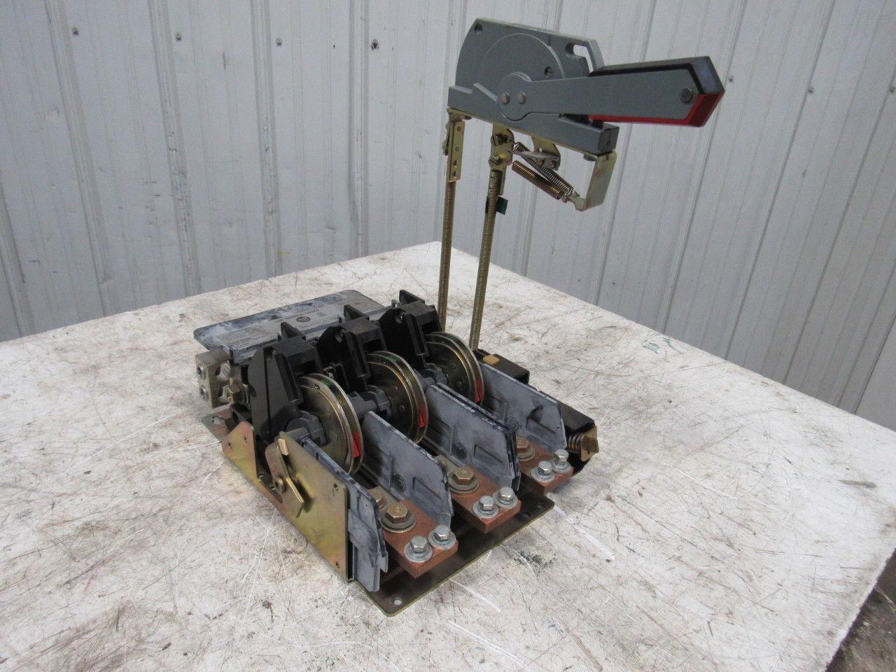 Allen Bradley Ser A 600A 600VAC 250VDC MAX 3Ph Disconnect Switch