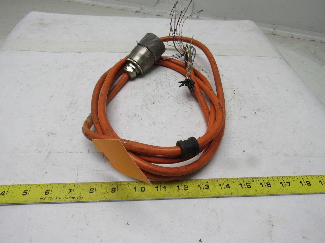 Indramat IKS0083-03.0 E42256 32 Pin 43mm Female Plug AWM Style Multi-Pair 8'