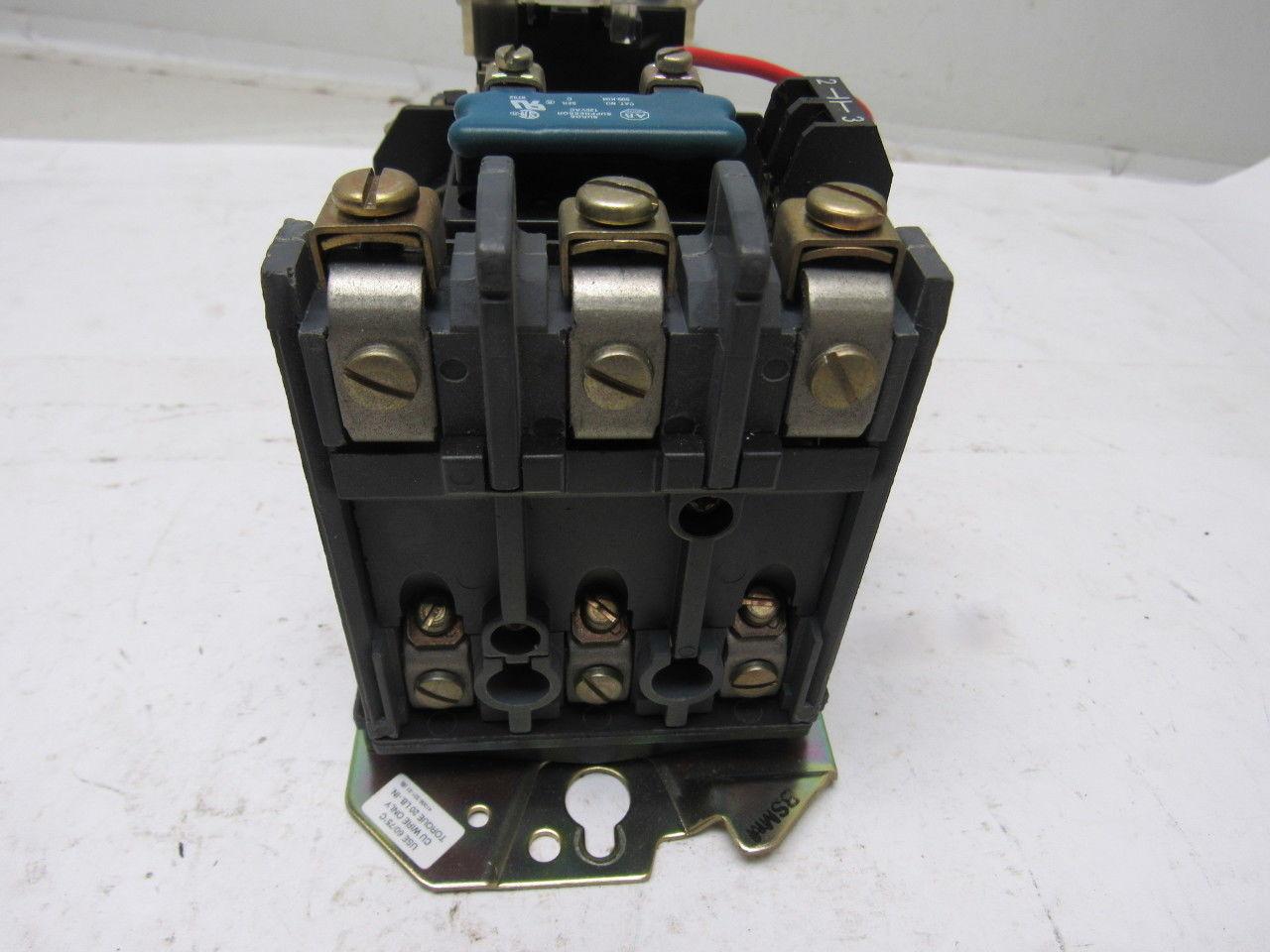 Allen Bradley 592-A1CA | 509-BOD-A1C NEMA 1 600v Contactor 110v Coil 12-38A 10Hp