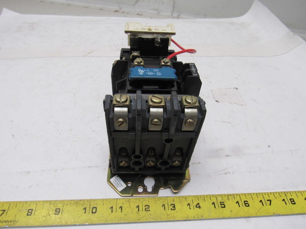Allen Bradley 509-BOD-A1B Motor Starter NEMA 1 600V .19-.6A Trip 592-A1BA
