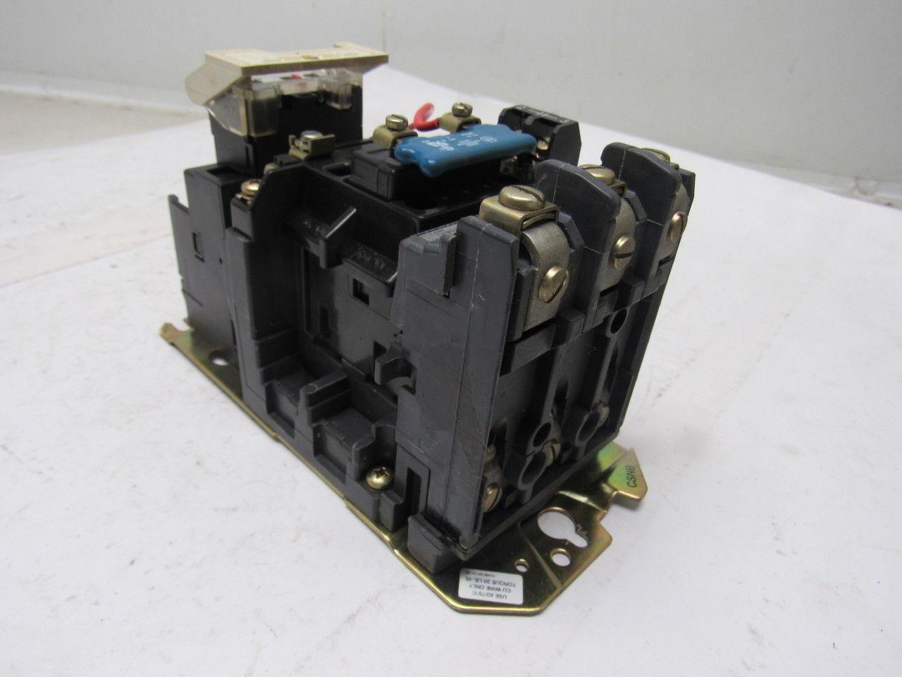 Allen Bradley 509-BOD-A1B Motor Starter NEMA 1 600V .19-.6A Trip 592-A1BA