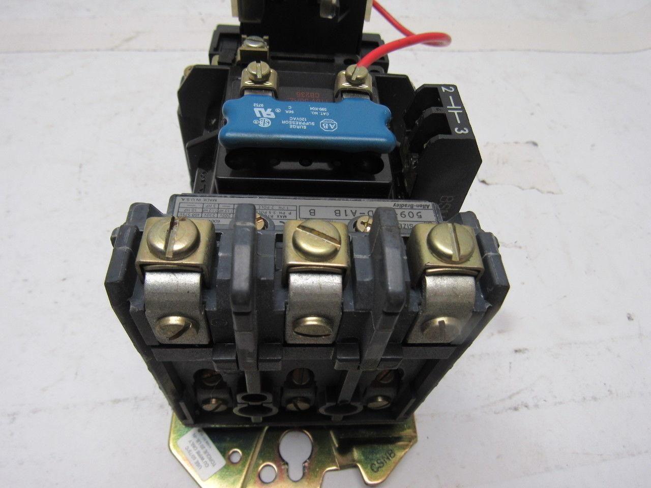 Allen Bradley 509-BOD-A1B Motor Starter NEMA 1 600V .19-.6A Trip 592-A1BA