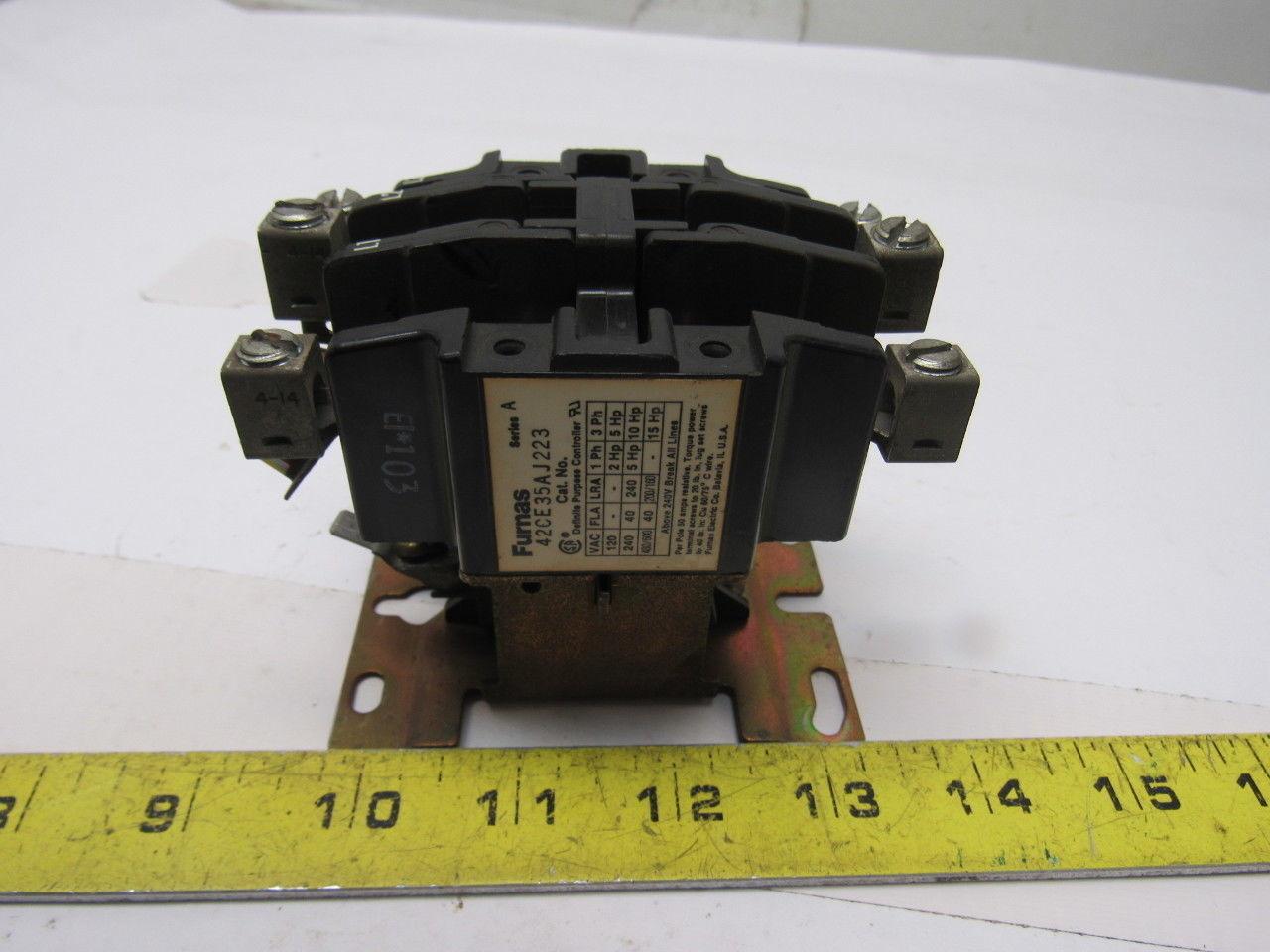 Furnas 42CE35AJ223 Ser A 600V 15Hp MAX 24V Coil Definite Purpose Controller