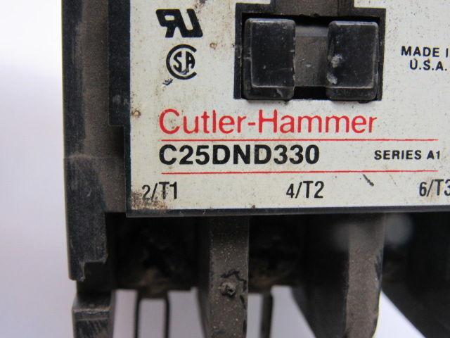 Cutler Hammer C25DND330 Ser A1 30A Contactor 24V Coil 15Hp 600V Lot Of 6