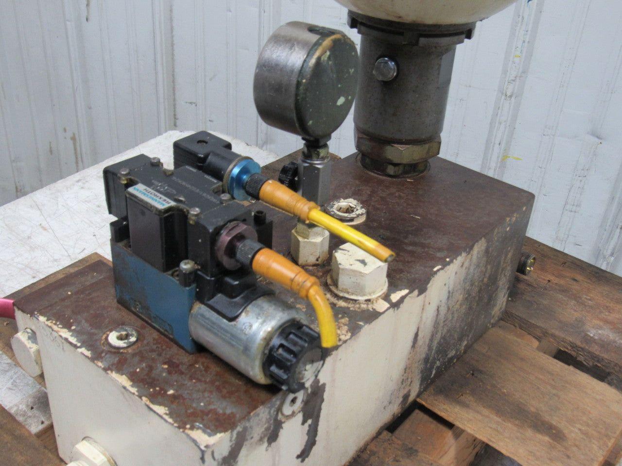 Hydac 02055208 2.5 Gal 3000PSI Hydraulic Bladder Accumulator W/ Manifold Block