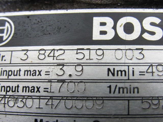 Bosch 3842519003 Electric Gearmotor 3PH 230-400/460V 49.23:1 Ratio
