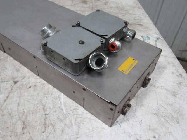 9450 W 480V 42" X 9" X 3" Industrial Electric Process Heater 2 Element