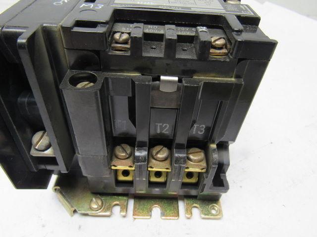 Square D Class 8502 SCD2 Ser A 600V 10Hp Contactor 120V Coil Adder Pole