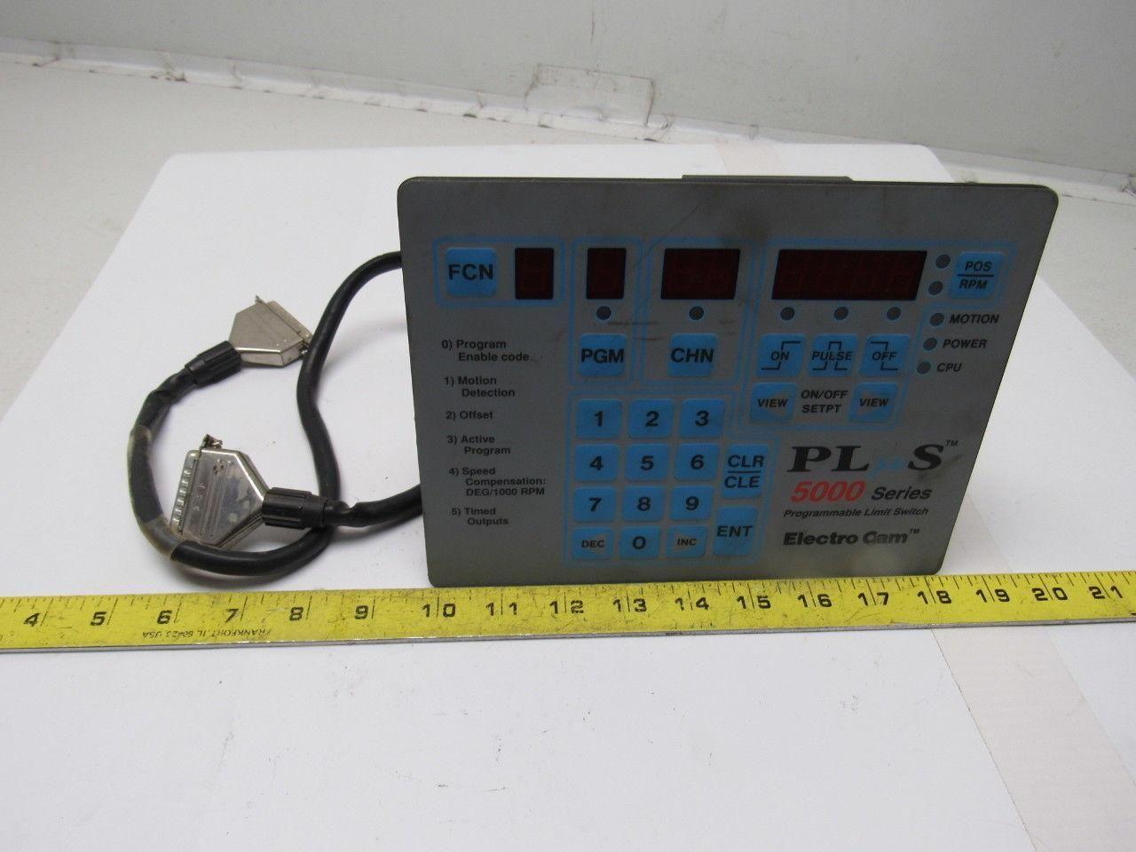 Electro Cam PS-5001-10-016-P-MCU Plus 5000 50/60Hz Programmable Limit Switch HMI