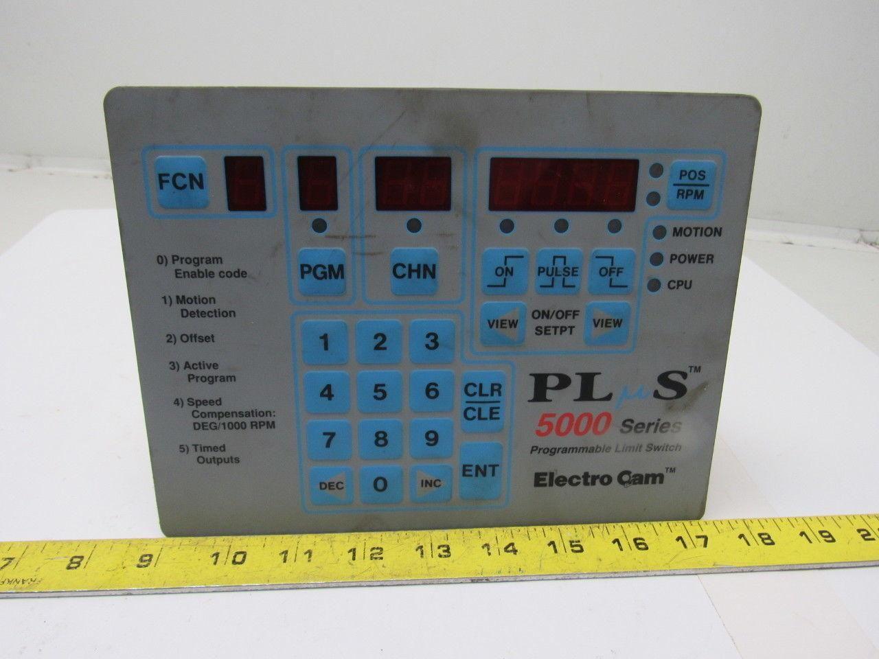 Electro Cam PS-5001-10-016-P-MCU Plus 5000 50/60Hz Programmable Limit Switch HMI