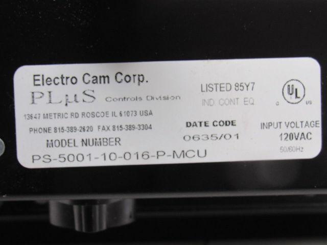 Electro Cam PS-5001-10-016-P-MCU Plus 5000 50/60Hz Programmable Limit Switch HMI