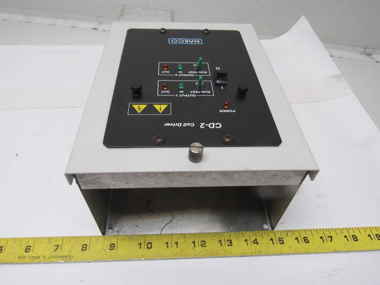 Haeco CD-2 2 Channel Solenoid Coil Driver Valve Operator 4ms Cycle
