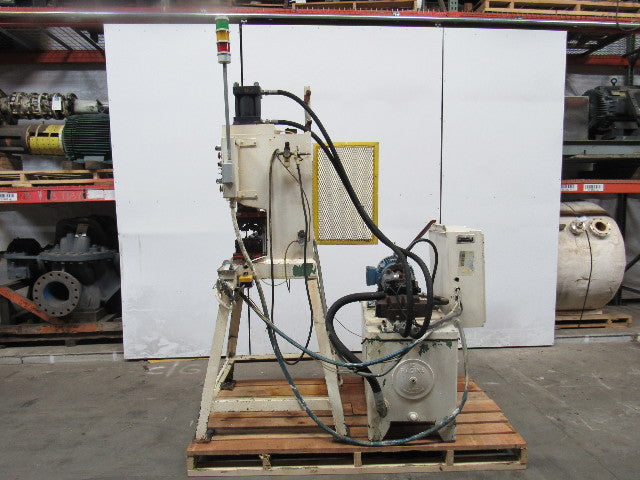 10Hp Open Back C Frame Hydraulic Crimping Press 4" Stroke 208-230/460V W/Die