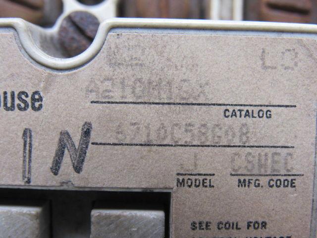 Westinghouse A210M1CX Motor Starter 7.5-10 Hp 200-575V 3PH