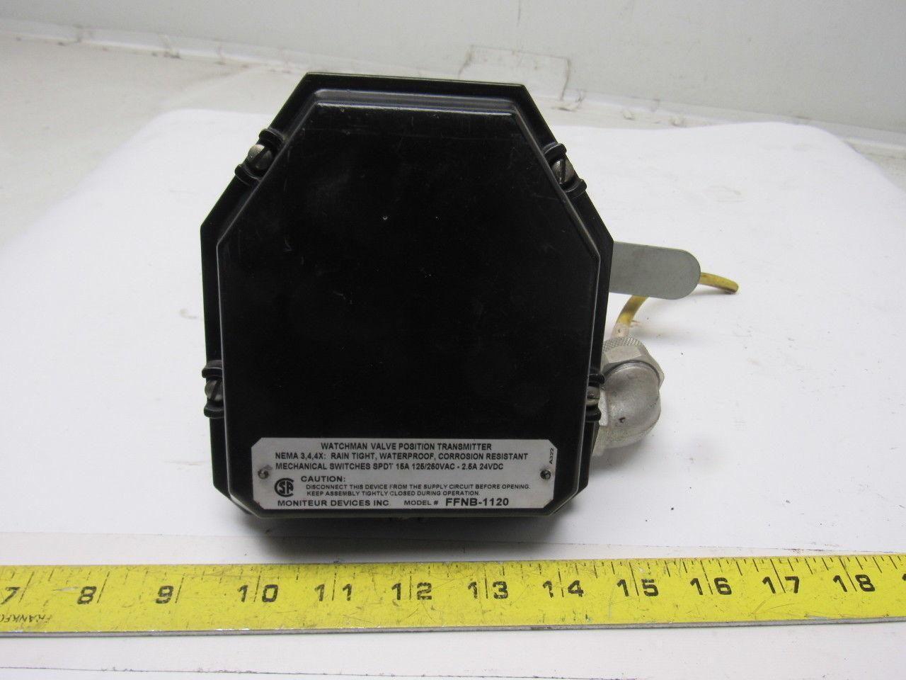 Moniteur Devices FFNB-1120 Watchman Pneumatic Valve Position Transmitter 1/2"NPT