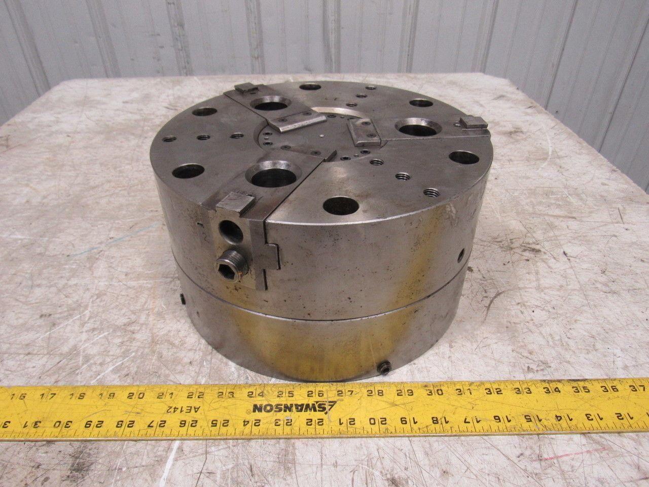 12" 3 Jaw CNC Hydraulic Power Lathe Chuck From a Cincinnati Milacron Cinturn
