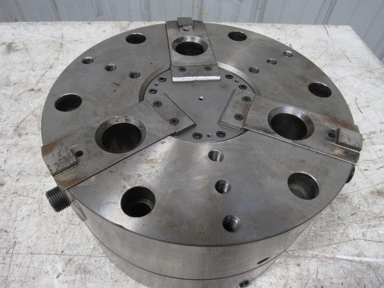12" 3 Jaw CNC Hydraulic Power Lathe Chuck From a Cincinnati Milacron Cinturn