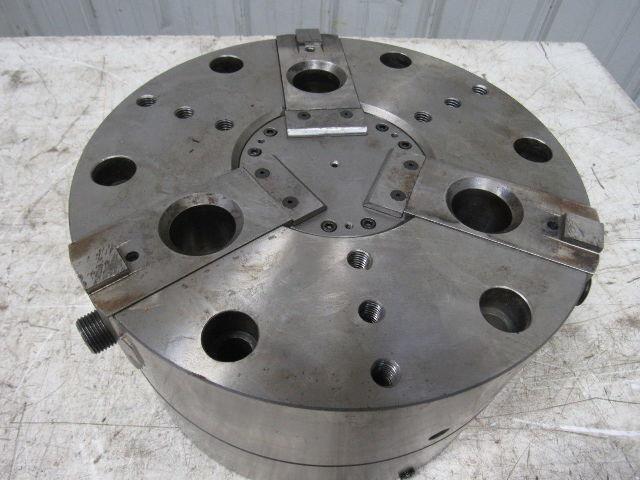 12" 3 Jaw CNC Hydraulic Power Lathe Chuck From a Cincinnati Milacron Cinturn