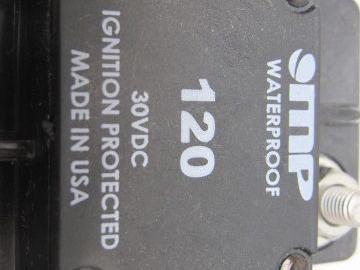 Chief Enterprises 171-SO-120-2 Waterproof 30VDC 120A RV/Auto Circuit Breaker