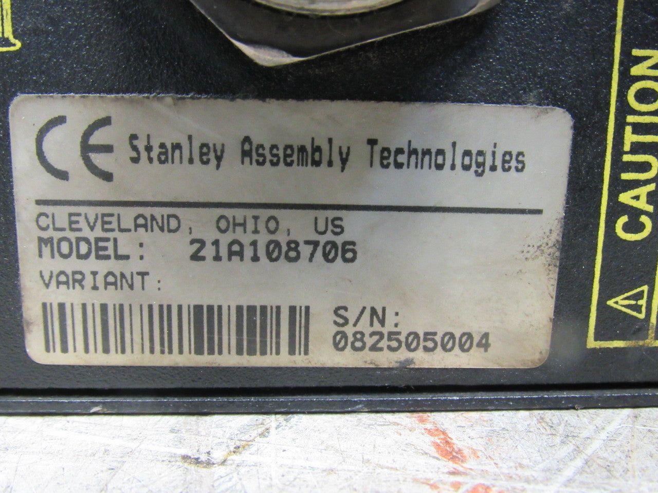 Stanley Assembly Technologies 21A108706 Nutrunner Tool Controller 115/230V