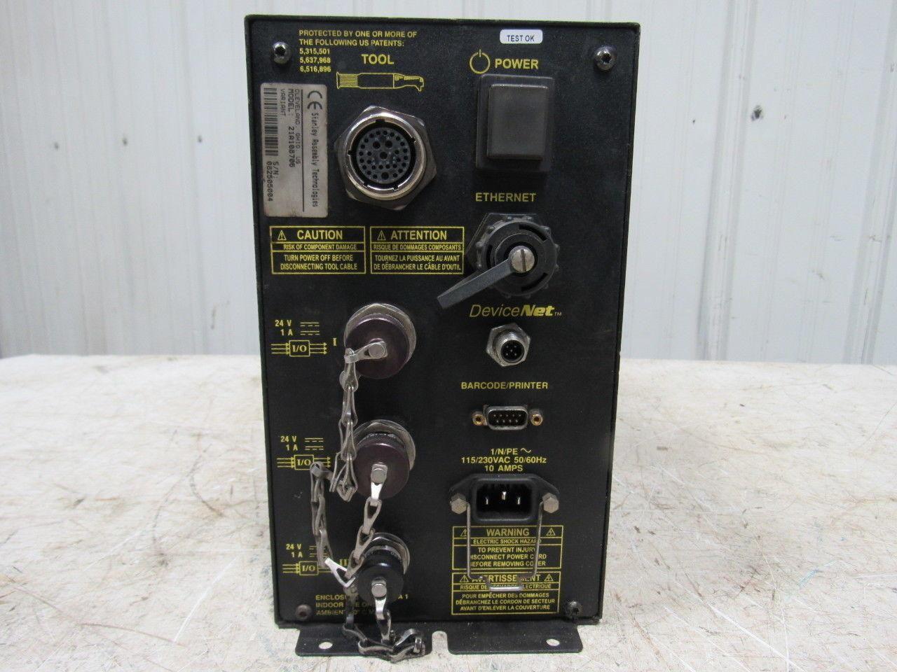 Stanley Assembly Technologies 21A108706 Nutrunner Tool Controller 115/230V