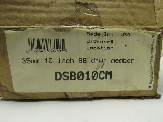 BRD Supply 10'' Length 35mm Width 3-Section Ball Bearing Drawer Slides Rail