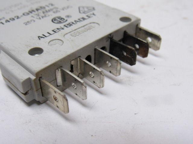 Allen Bradley 1492-GHA012 Ser. A Miniature Circuit Breaker 250V 1.2A