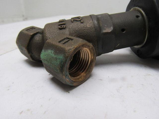 Asco 8290A384 Normally Closed Entry Under the Disc Angle Body Piston Valve 1/2"