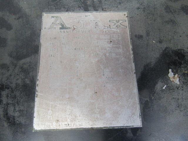 AJax 16KVA Stepdown Power Transformer 3Ph HV 460 LV 165Y/115V Cincinnati