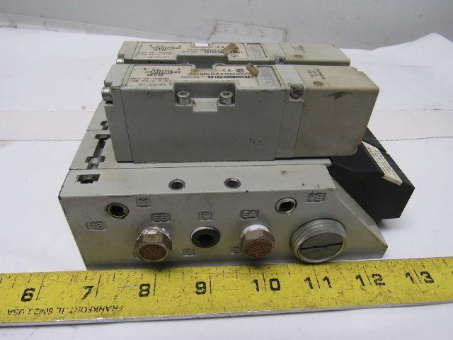 Numatics 062BA415M000061 Double Pneumatic 24V Solenoid Block 120PSI