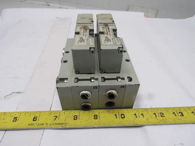 Numatics 062BA415M000061 Double Pneumatic 24V Solenoid Block 120PSI