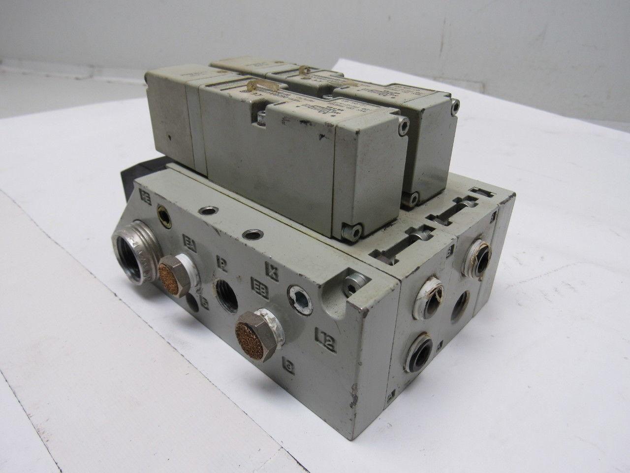 Numatics 062BA415M000061 Double Pneumatic 24V Solenoid Block 120PSI
