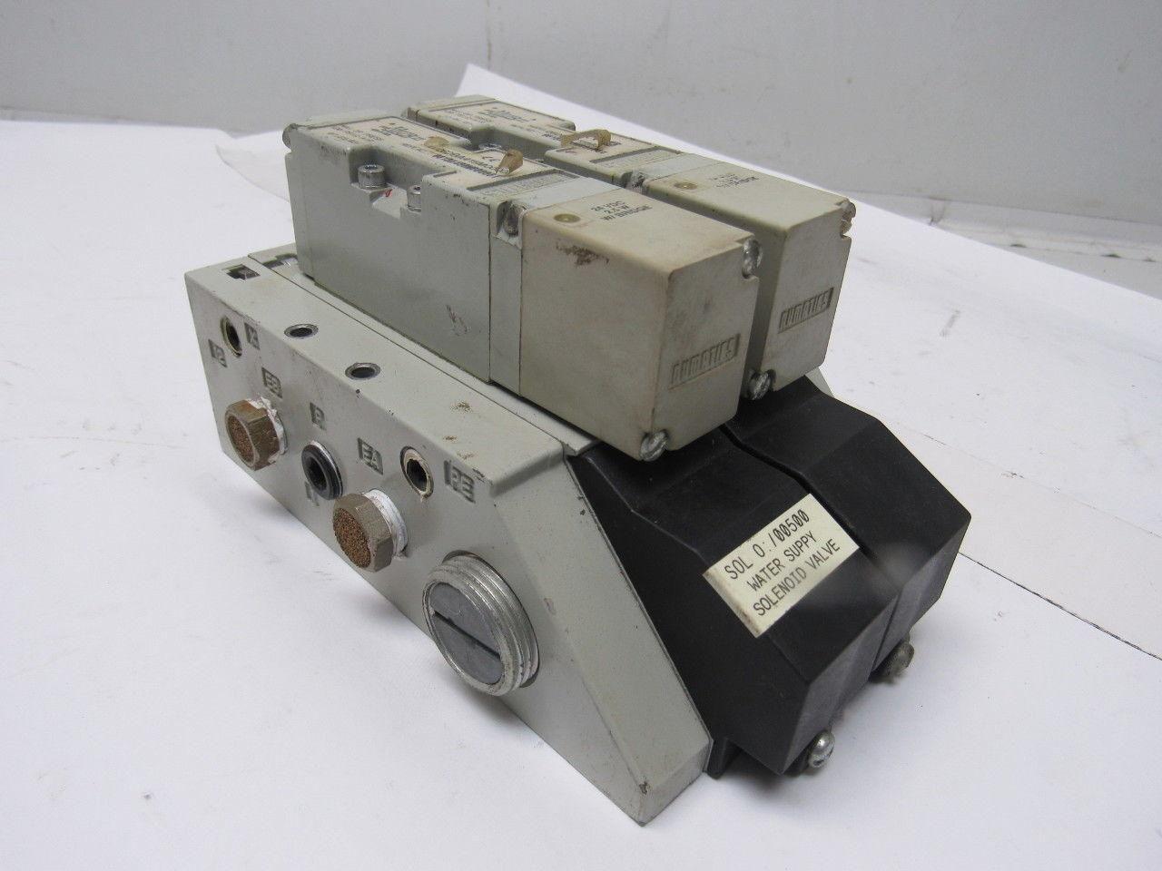 Numatics 062BA415M000061 Double Pneumatic 24V Solenoid Block 120PSI