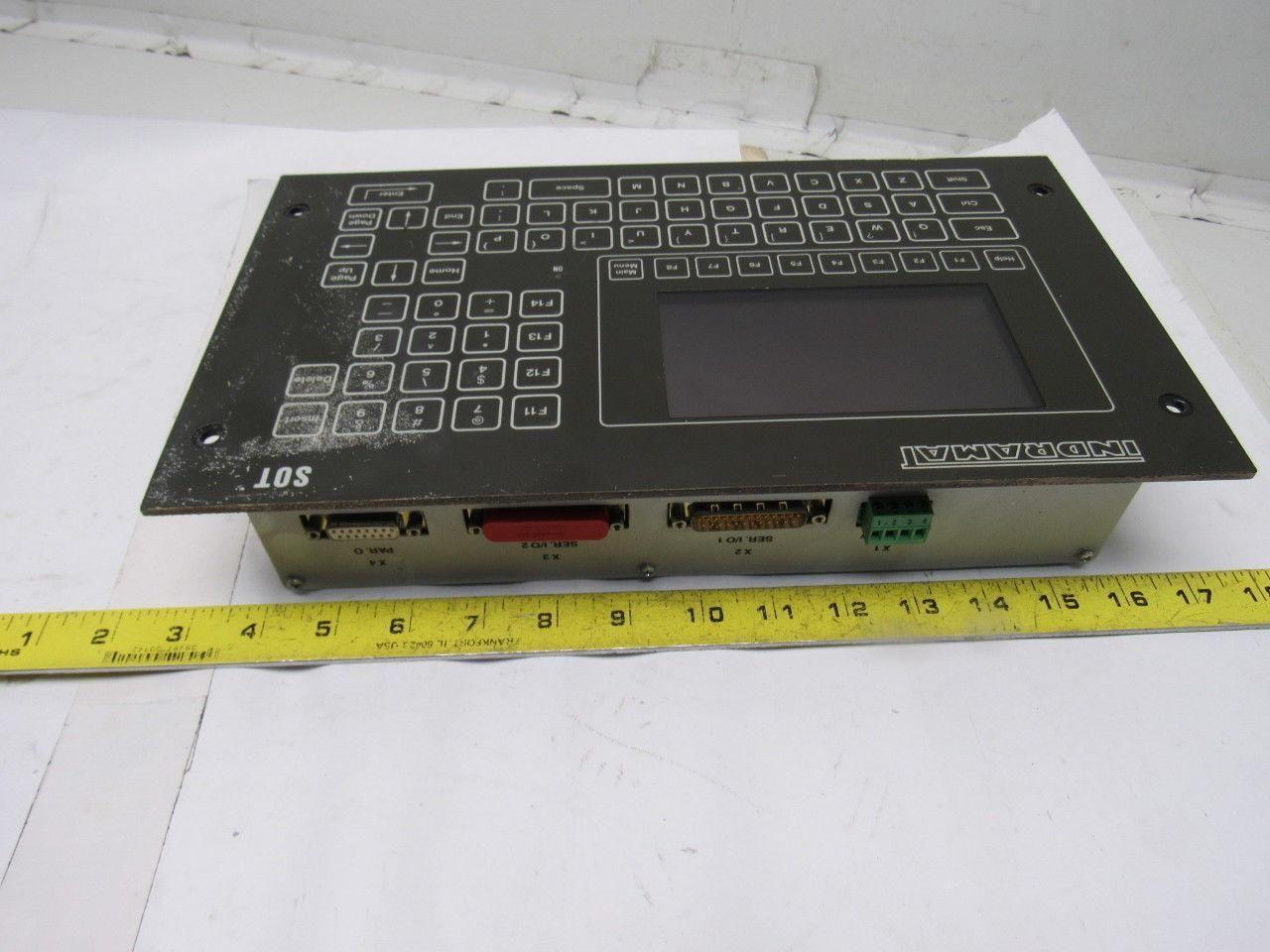 Indramat SOT02E2A-AS Station Operator Terminal Interface Display Panel