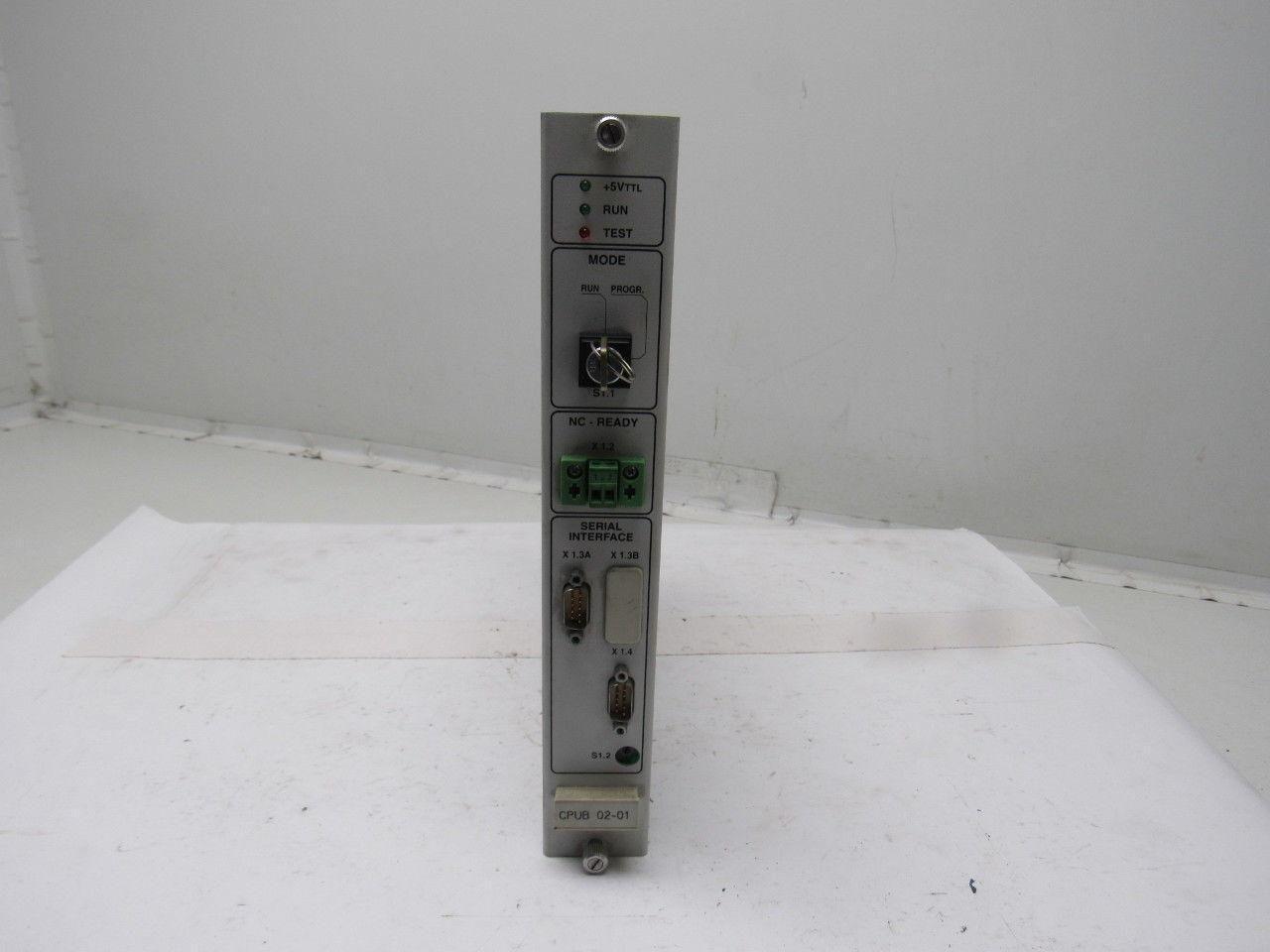 Indramat CPUB 02-01-FW MT-CNC Serial Interface Controller Module W/Key