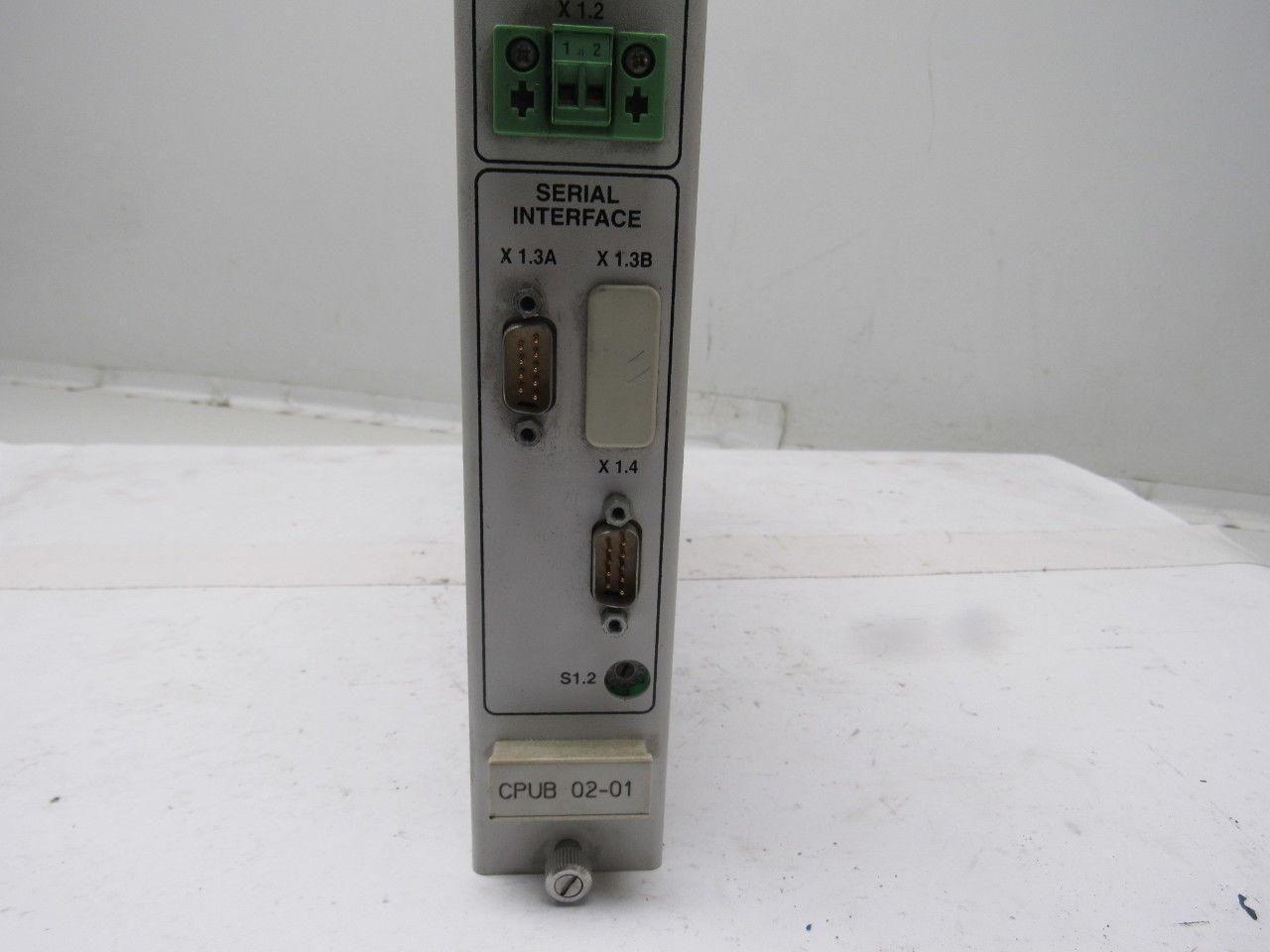 Indramat CPUB 02-01-FW MT-CNC Serial Interface Controller Module W/Key