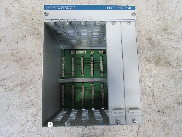 Indramat MTCB 02-00 MT-CNC Six Slot Rack W/BGR NTB 02-00 Power Supply