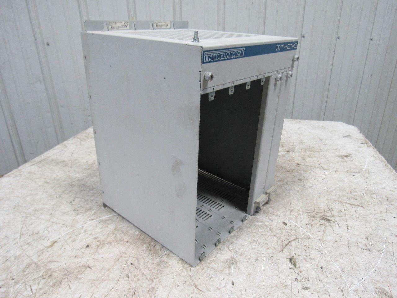 Indramat MTCB 02-00 MT-CNC Six Slot Rack W/BGR NTB 02-00 Power Supply