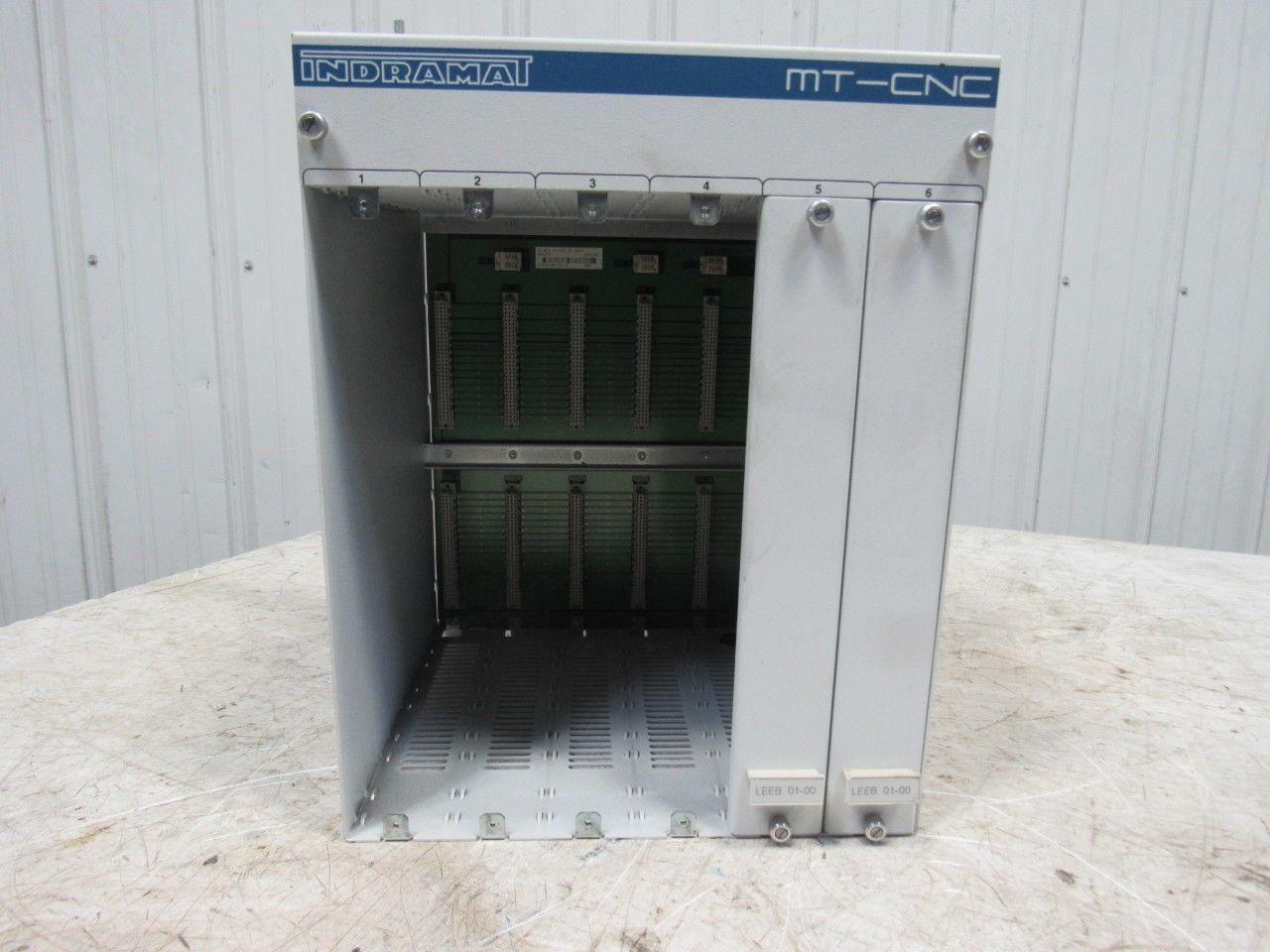 Indramat MTCB 02-00 MT-CNC Six Slot Rack W/BGR NTB 02-00 Power Supply