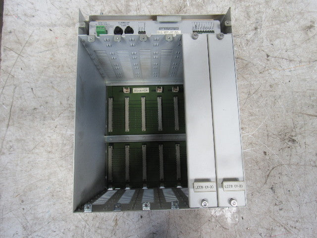 Indramat MTCB 02-00 MT-CNC Six Slot Rack W/BGR NTB 02-00 Power Supply