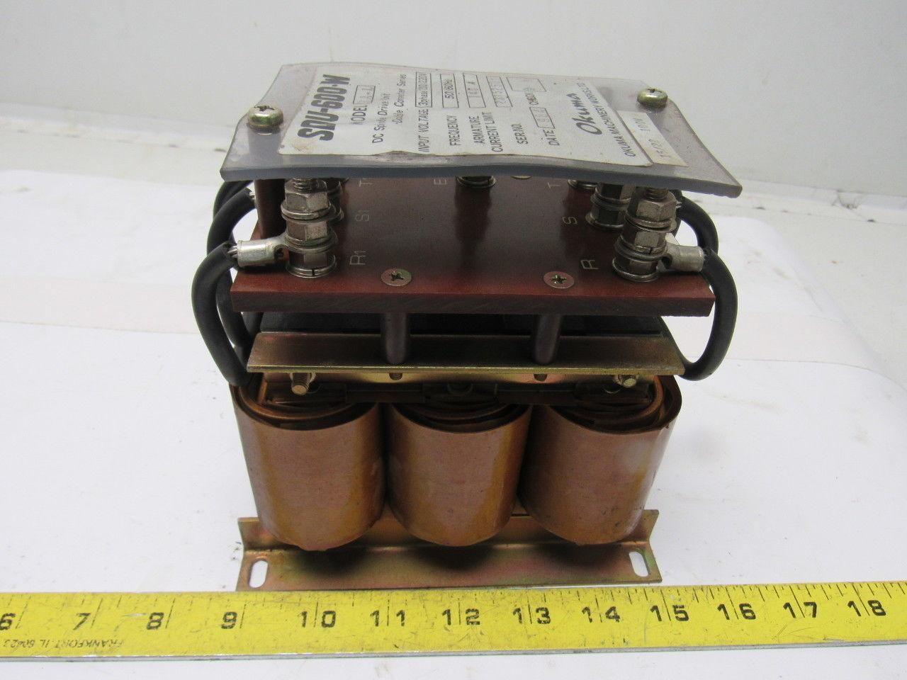 Okuma SDU-600.W 3A-L 200/230V 3Ph Input 50/60Hz 140A Arm Limit DC Spindle Drive
