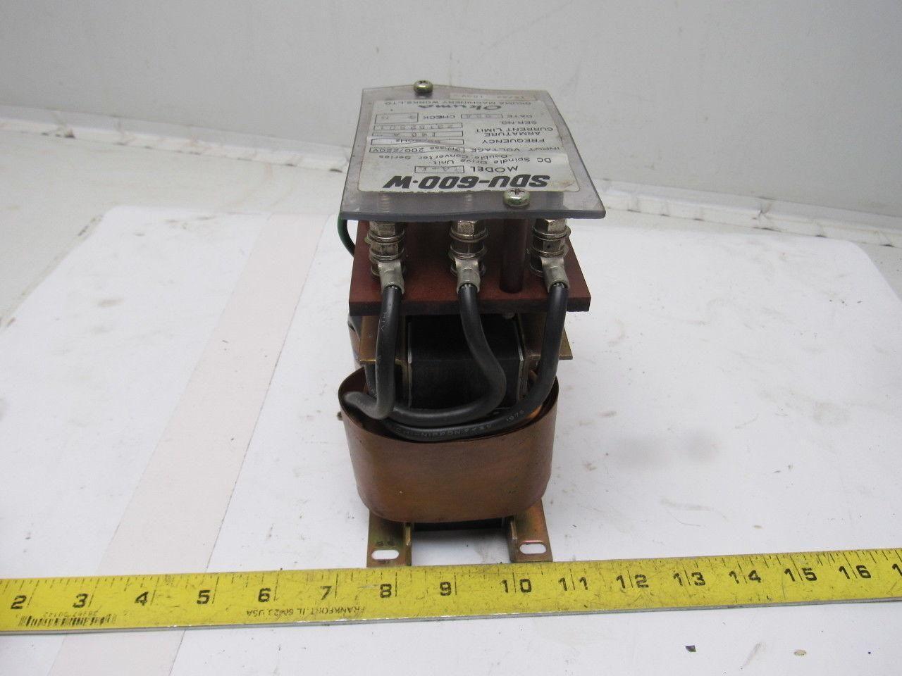 Okuma SDU-600.W 3A-L 200/230V 3Ph Input 50/60Hz 140A Arm Limit DC Spindle Drive