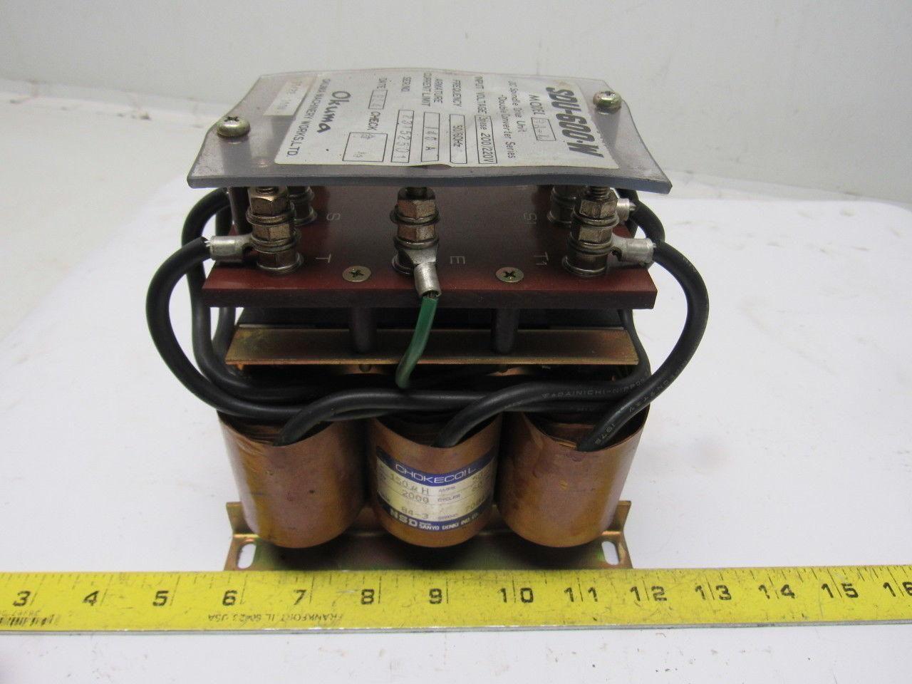 Okuma SDU-600.W 3A-L 200/230V 3Ph Input 50/60Hz 140A Arm Limit DC Spindle Drive
