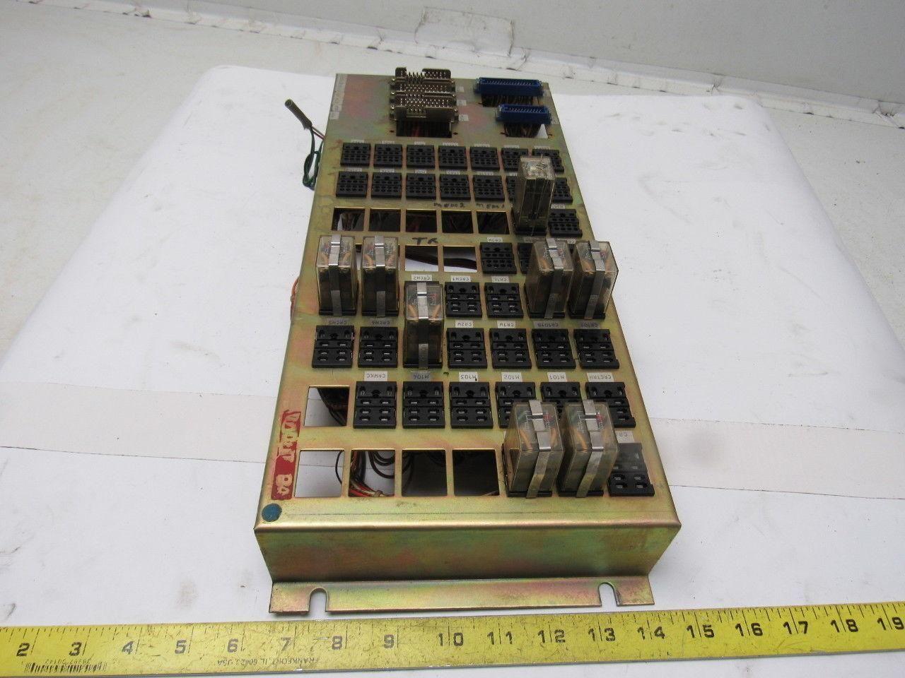 Okuma LC20-2ST Machine Relay Control Center Relays Sockets Plugs